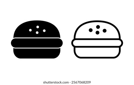 Burger icon logo design. burger sign and symbol. hamburger