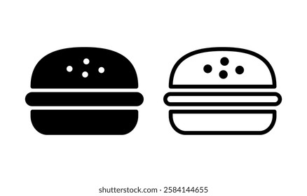 Burger icon logo design. burger sign and symbol. hamburger