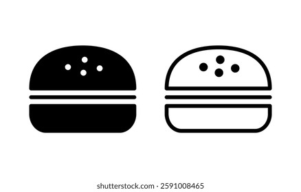 Burger icon logo design. burger sign and symbol. hamburger