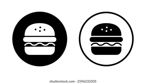 Burger icon logo design. burger sign and symbol. hamburger