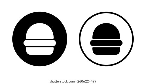 Burger icon logo design. burger sign and symbol. hamburger