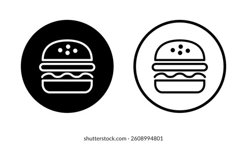 Burger icon logo design. burger sign and symbol. hamburger