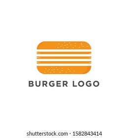 burger icon logo design vector