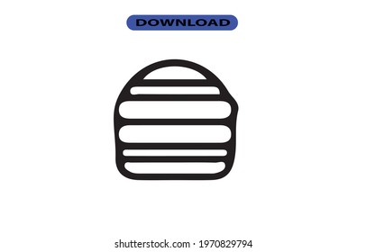 Burger icon or logo high resolution