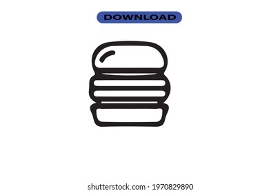 Burger icon or logo high resolution