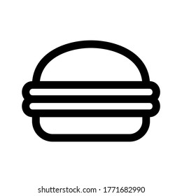 burger icon or logo isolated sign symbol vector illustration - high quality black style vector icons
