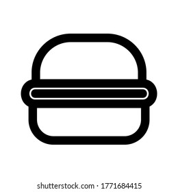 burger icon or logo isolated sign symbol vector illustration - high quality black style vector icons
