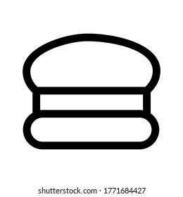 burger icon or logo isolated sign symbol vector illustration - high quality black style vector icons
