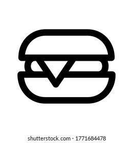 burger icon or logo isolated sign symbol vector illustration - high quality black style vector icons

