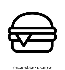 burger icon or logo isolated sign symbol vector illustration - high quality black style vector icons
