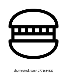 burger icon or logo isolated sign symbol vector illustration - high quality black style vector icons
