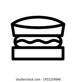 burger icon or logo isolated sign symbol vector illustration - high quality black style vector icons
