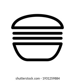 burger icon or logo isolated sign symbol vector illustration - high quality black style vector icons
