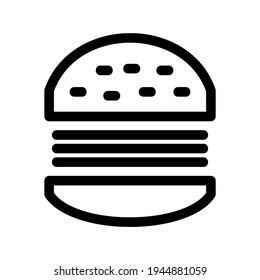 burger icon or logo isolated sign symbol vector illustration - high quality black style vector icons
