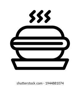 burger icon or logo isolated sign symbol vector illustration - high quality black style vector icons
