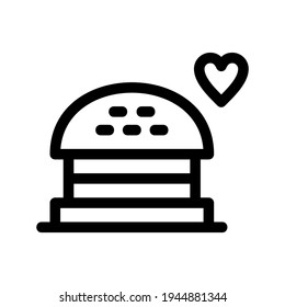 burger icon or logo isolated sign symbol vector illustration - high quality black style vector icons
