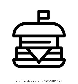 burger icon or logo isolated sign symbol vector illustration - high quality black style vector icons
