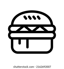 burger icon or logo isolated sign symbol vector illustration - high quality black style vector icons
