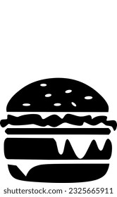 Símbolo vectorial del logotipo del icono de la hamburguesa. Apto para los negocios de FNB.
