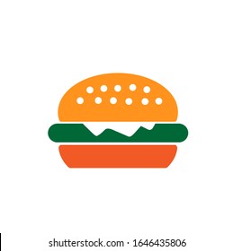 burger icon  minimalist design logo