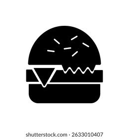 burger icon, modern vector isolated on white background.