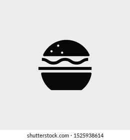 Burger icon. New trendy burger vector illustration symbol