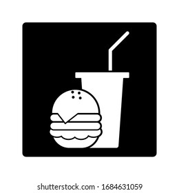 burger icon on background. vector eps10