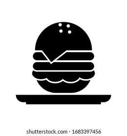 burger icon on a white background. vector eps10