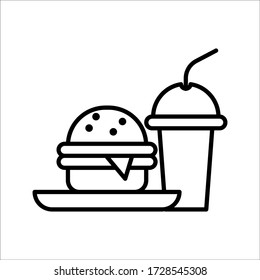 icono de la hamburguesa en un fondo blanco. eps10 vectoriales
