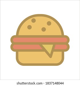 burger icon on a white background. vector eps10