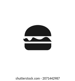 burger icon on white background