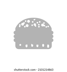icono de la hamburguesa en un fondo blanco, ilustración vectorial