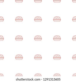 burger icon pattern seamless white background. Editable line burger icon. burger icon pattern for web and mobile.