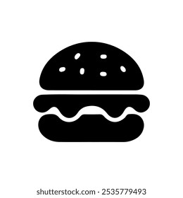 Burger icon set, cheese burger Symbol. Vector Illustration.