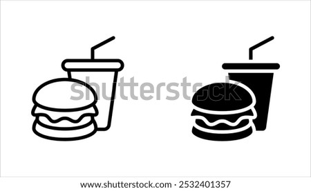 Burger icon set. cheese burger Symbol. vector illustration on white background