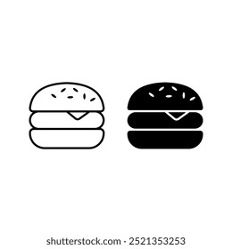 Conjunto de iconos de hamburguesa. Color de signo de hamburguesa editable
