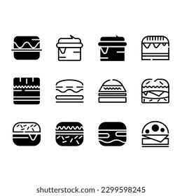 Icono de la explosión Ilustración, plano, blanco negro, línea