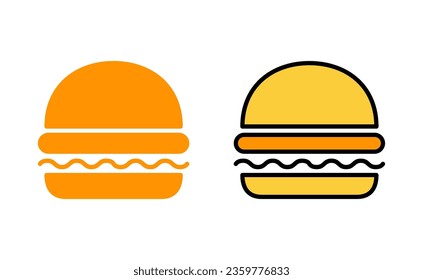 Icono de hamburguesa para aplicación web y móvil. símbolo y signo de hamburguesa. hamburguesa