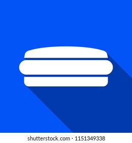 Burger icon with shadow , vector sign design
