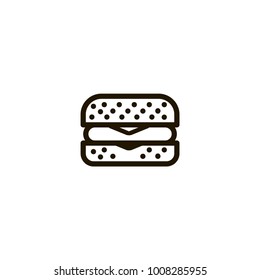 burger icon. sign design