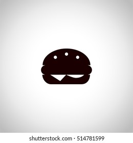 burger icon. sign design