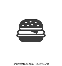 burger icon. sign design