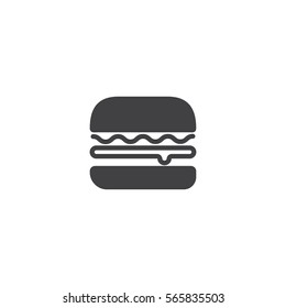 burger icon. sign design
