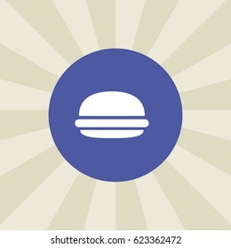burger icon. sign design. background