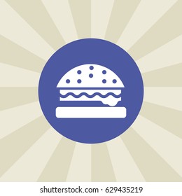 burger icon. sign design. background