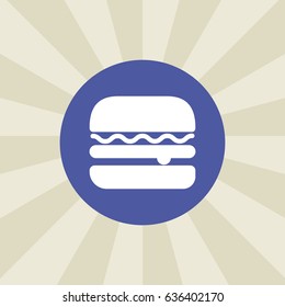 burger icon. sign design. background