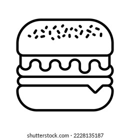 Burger icon. sign for mobile concept and web design. vector illustration