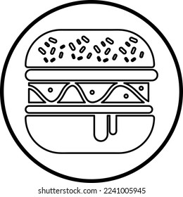 Burger icon. sign for mobile concept and web design