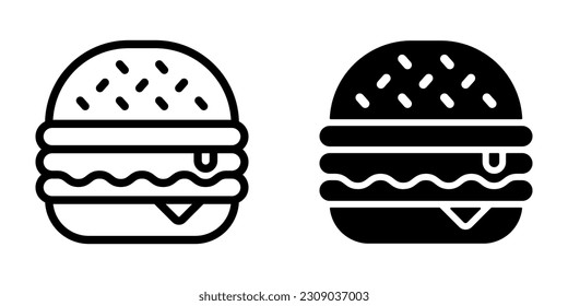 Burger icon. sign for mobile concept and web design. vector illustration
