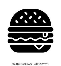 Burger icon. sign for mobile concept and web design. vector illustration